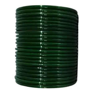 RSE Fashion Plain Dark Green Glass Bangles Pack of-24 Bangles (2.12)