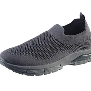 Women's D Grey Lightweight Slip on Running Shoes 4 UK