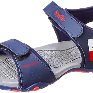 Aqualite Men MGS-617(ADV.) Sandal, N.Blue/Red, 7 UK/India