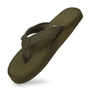 YOHO Waves Men ortho slippers with arch support |soft comfortable stylish and anti skid Men's Flip-Flops & Slippers in exciting color | Styles | Daily Use |Waves (Olive, numeric_6)