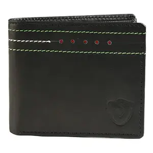 Keviv Genuine Leather Gents Wallet -multicolor (black)