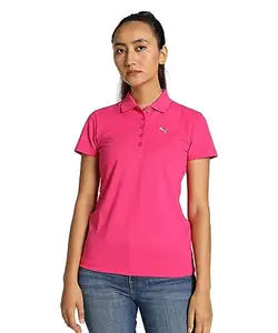 Puma Women's Solid Regular Fit T-Shirt (680816_Pink