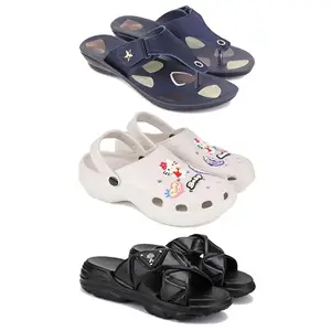 Women's Comfortable Sandal,Casual Lightweight Sandal for Everyday Wear | (COMBO-3)-1973-O10-1889-6-EURO-37