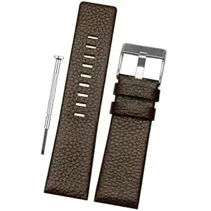 DBLACK ''DSLDS2'' Premium Leather Watch Strap, Compatible for Diesel Watches, Pebble Design Watch Belt // For 22mm, 24mm, 26mm, or 28mm Watch Band (Choose Your Size & Color)