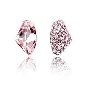 YouBella Jewellery Earrings for women Crystal Earrings for Girls and Women (Pink)