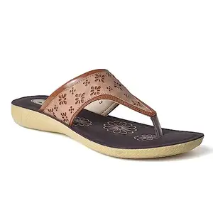 AJANTA Women Tan Flat Sandal
