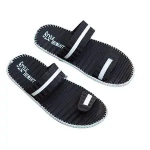 Style Height Men's Flip-Flops Slider slipper In Black Colour