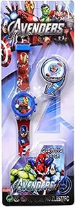 Gigathink Watch for Boys Spider Man Kids Light Glowing Watch with Music