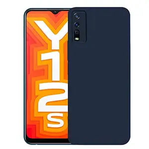 CSK Back Cover Vivo Y12s Scratch Proof | Flexible | Matte Finish | Soft Silicone Mobile Cover Vivo Y12s (Blue)