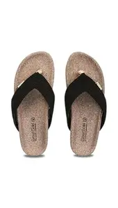 GreenSole Women’s Black Pearl Slip-On Slippers with Hemp Upper, Memory Foam Insole & EVA Sole | Eco-Friendly, Lightweight & Durable Footwear for Daily Comfort – Black & Beige – UK 5