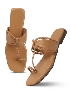 SilverArrow Women's Glintique Fashion Sandal (FT0965tan_39)