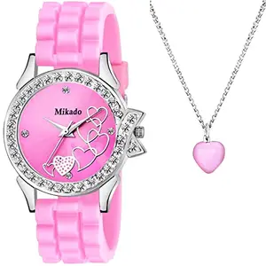 Mikado Pink Valley Analog Wrist Watch for Women