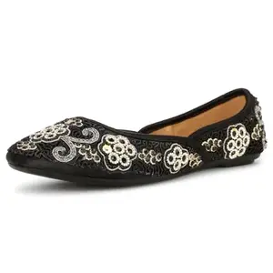 BATA Women Quinn Flats E 23 Black Casual Shoe UK 7 (5596032)