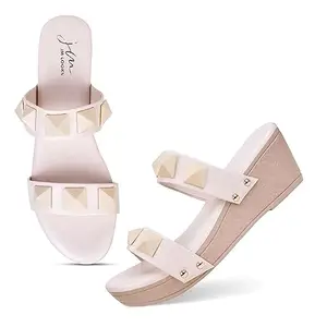 JM LOOKS Women's Fashion Sandals Light weight, Comfortable & Trendy Flatform Wedges Sandals