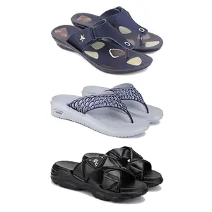 Women's Comfortable Sandal,Casual Lightweight Sandal for Everyday Wear | BTS-(3-COMBO)-1973-1887-1889-5-EURO-36