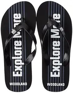 Woodland Men's Black Flip flop -9 UK(43 EU)(FF 3837021)