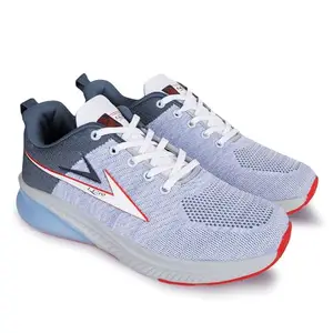 Lancer Mens RAMBO-180LGR-RED Grey Running Shoe, 8