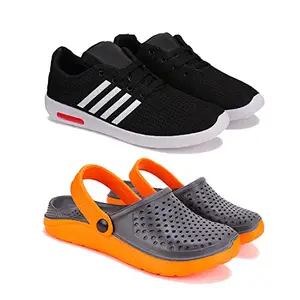 Bersache Latest Stylish Sports Shoes | Lace-Up Lightweight Shoes for Running, Walking, Gym,Trekking and Hiking Shoes for Men Multicolor