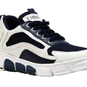 Men's Running Shoes (White_Blue, 9)