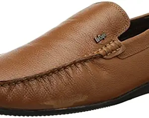 Lee Cooper Men's Tan Dress Formal Leather Slip On Shoes -8 UK
