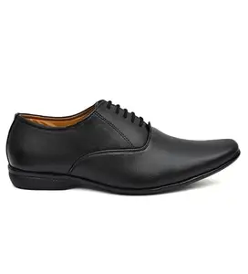 Men's Faux Leather Formal Shoes (Black, 6)-PID53507
