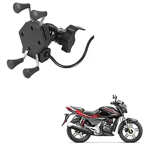 Auto Pearl -Waterproof Motorcycle Bikes Bicycle Handlebar Mount Holder Case(Upto 5.5 inches) for Cell Phone -MotoCorp Xtreme Sports