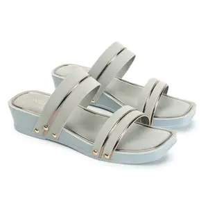 iconics Women Fashion Sandal,Grey,UK-3