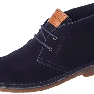 Woodland Men's Navy Leather Casual Shoe-8 UK (42 EU) (GC 4219022)