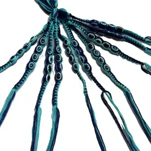 GOLDEN TWILIGHT 10PC BLUE,nazar na lage, BEADS RAKHI for raksha bandhan