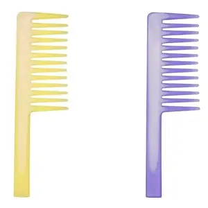 SBWC Women's and Men's Hair Comb with Comfortable Handle - Multicolor Handle Comb With Handle