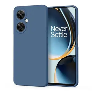 Tobfit Silicone Phone Back Cover Compatible with OnePlus Nord CE 3 Lite 5G , Soft Protective Smart Phone Case, Durable Anti-Scratch Shockproof Phone Cover for OnePlus Nord CE 3 Lite 5G(Navy Blue)