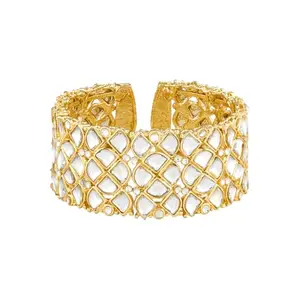 TEEJH Kaarviya intricate Gold Bracelet