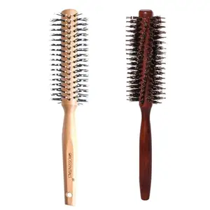 OROSSENTIALS Bamboo Hair Brush with Boar & Nylon bristles Wooden Hair Brush for Women & Men Wooden Brush for Hair Large Hairbrush for Women Combo Pack of 2