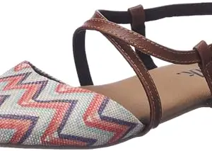 ZOUK 100% Vegan Leather Handcrafted Wave Print Multicolor Palolem Wave Gladiator Sandals