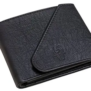 SAMTROH Black pu Leather Wallet for Men's