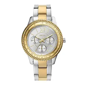 Fossil Women Stainless Steel Analog Silver Dial Watch-Es5107, Band Color-Multicolor
