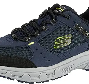 Skechers Mens Oak Canyon NVLM Casual Shoe -10 UK (11 US) (51893) Navy/Lime
