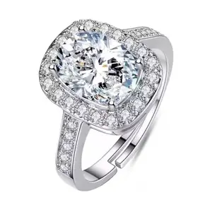 LeCalla 925 Sterling Silver BIS Hallmarked Cubic Zirconia Classic Solitaire Adjustable Ring for Women and Girls| Rakhi Gift for Sister