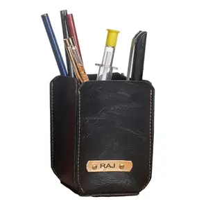 Your Gift Studio Faux Leather Business/Visitng Card Holder & Men's Wallet (Tan)