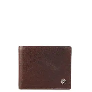 Da Milano Leather RFID Wallet for Men with Multicard Slot - Brown