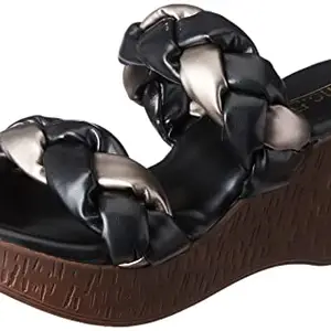 Inc.5 Wedges Fashion Sandal For Women_990113_BLACK_3_UK