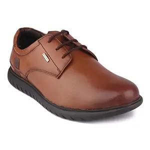 Red Chief Tan Leather Formal Derby for Men