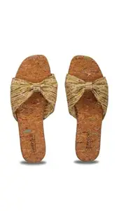 GreenSole Slip-On Cotton Slippers for Men & Women | Soft Memory Foam Insole | Durable TPR Sole | Lightweight & Breathable Design | Lime Bliss (Size : 44)