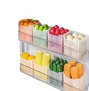 Refrigerator Side Door Storage Organizer, 1000 ml Capacity, Pack of 8