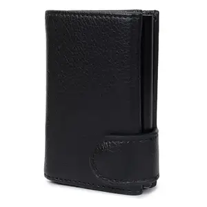 Stealodeal Long-Lasting PU Leather with Push Button Attached Credit/Debit/ATM Card Holder