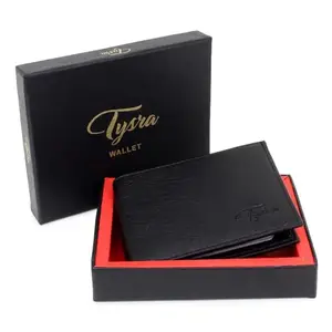 Tysra® Men Stylish Wallet/Men's Wallets/ID Window./Coin Pocket/Multi-Card/Top Selling (Black)