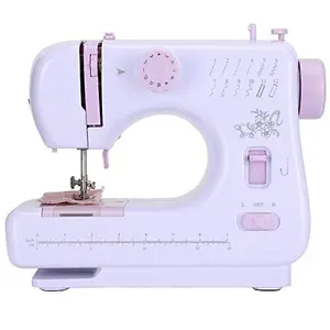 SBM MART Mini Sewing Machine, portable mini multifunctional Crafting Mending Machine with LED Light & foot padle.