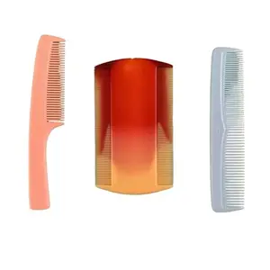 Comprehensive Hair Care Bundle: Lice Comb + Handled & Handleless Pocket Combs