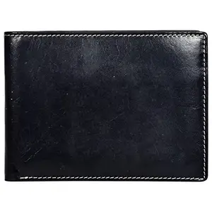 Leatherman Fashion LMN Men Casual Black Genuine Leather Regular Wallet (3 Card Slots)