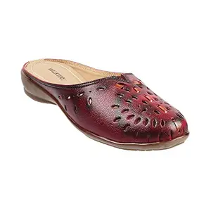 Walkway by Metro Brands Women's Maroon Synthetic Fashion Sandals 4-UK 37 (EU) (31-5035)